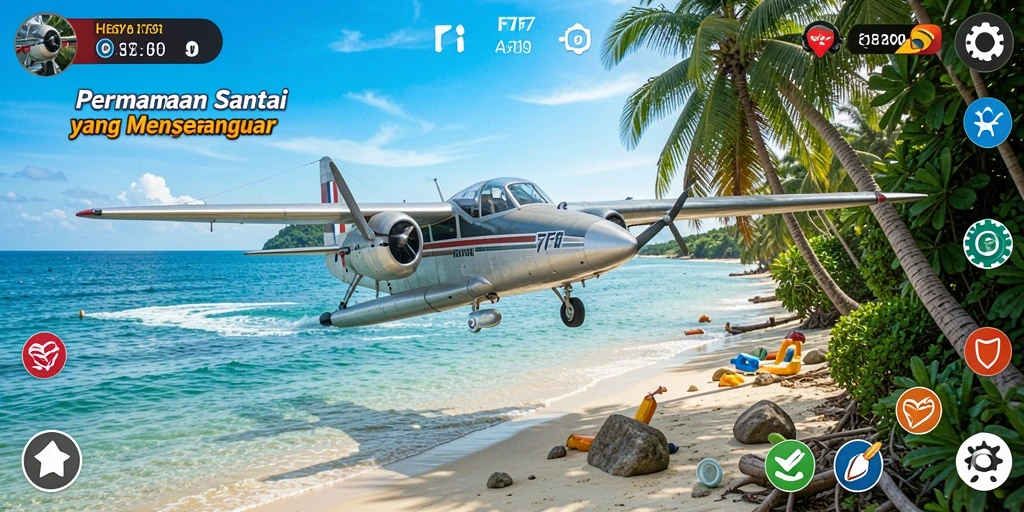 Tampilan gameplay F7F7 yang menarik dan penuh warna.