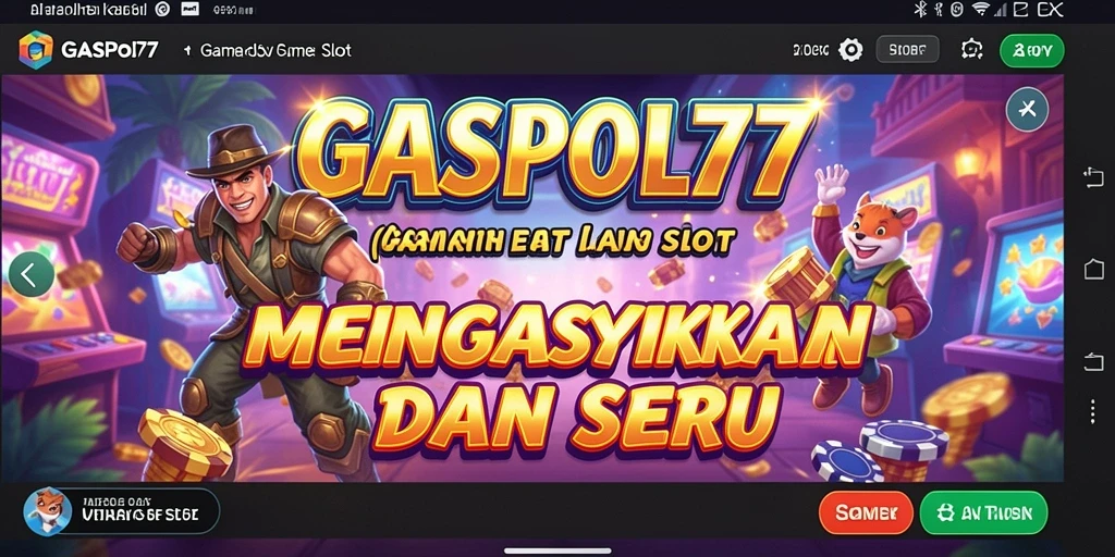 Tampilan gameplay GASPOL77 yang penuh warna dan dinamis.