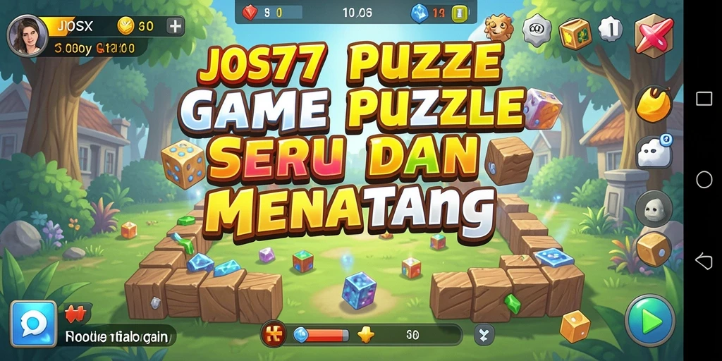 Screenshot gameplay JOS77 yang menampilkan tantangan puzzle menarik.