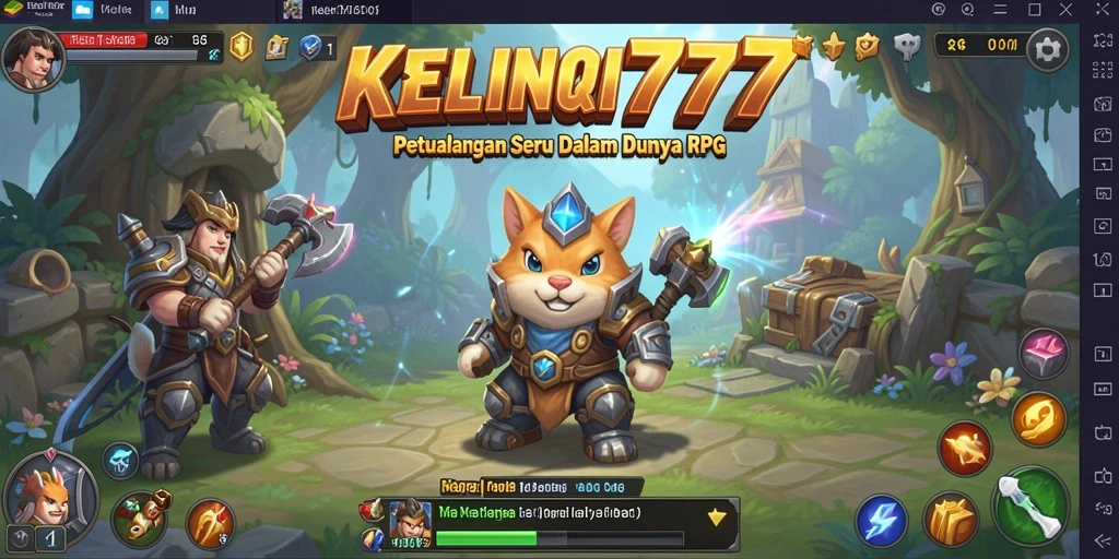 Tangkapan layar gameplay KELINCI777 yang menampilkan pertarungan epik.