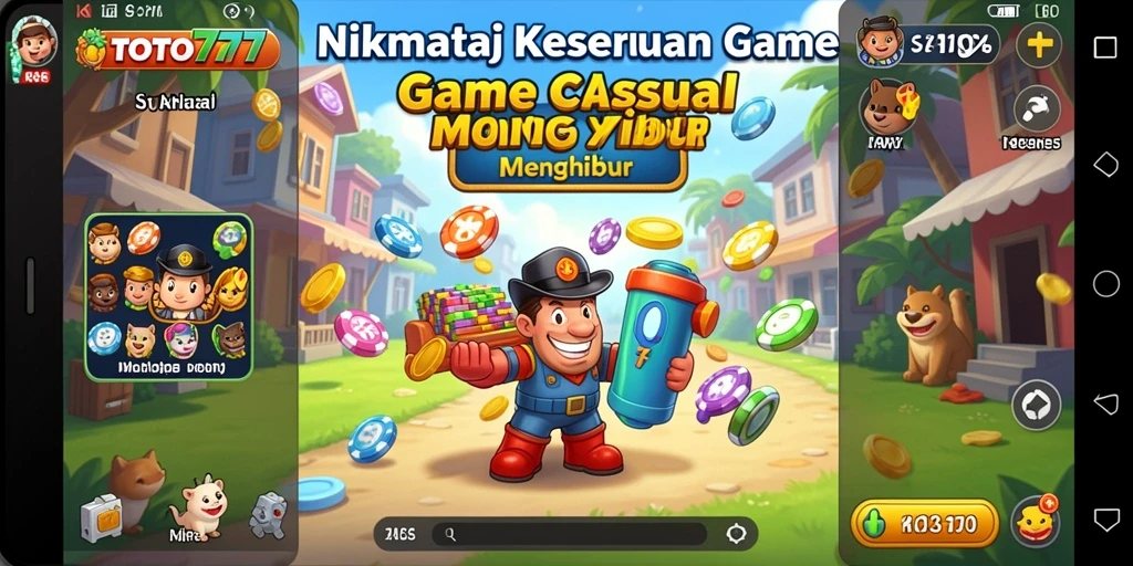 Tampilan gameplay seru TOTO777 dengan berbagai level menarik.