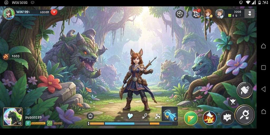 Screenshot gameplay WIN199 menampilkan aksi petualangan yang seru dan mendebarkan.