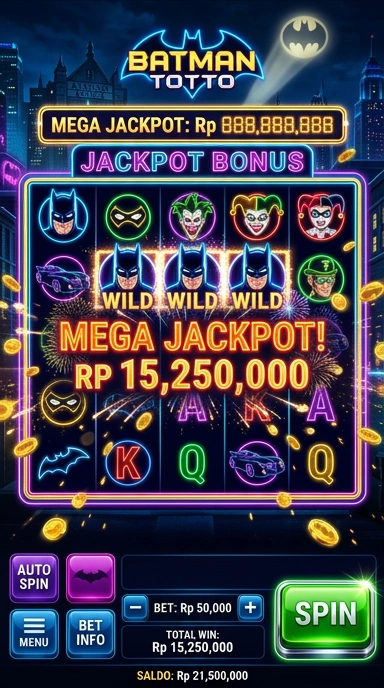 Antarmuka aplikasi batmantoto yang sederhana dan intuitif.
